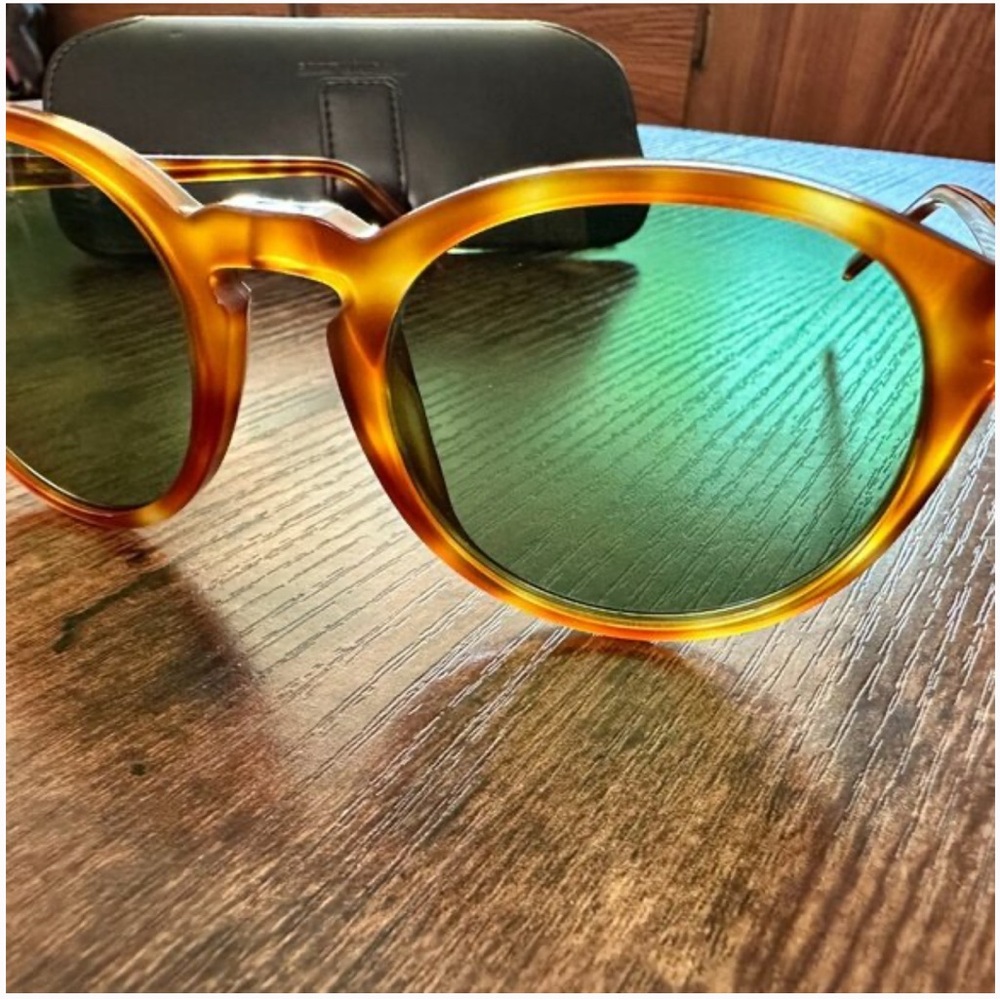 Saint Laurent Tortoise Shell Sunglasses with Havana Green Lenses - Picture 5 of 10